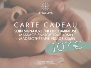 Anahava Massages Montpellier Soin signature Énergie Lumineuse : massage énergétique et madérothérapie visage - 85mn